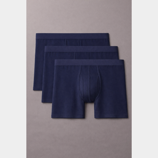 Premium Bamboo Navy Boxers 3 Pack