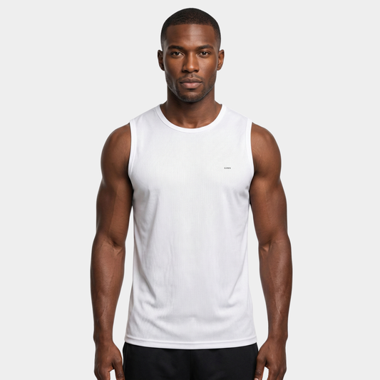 White Sleeveless T-shirt