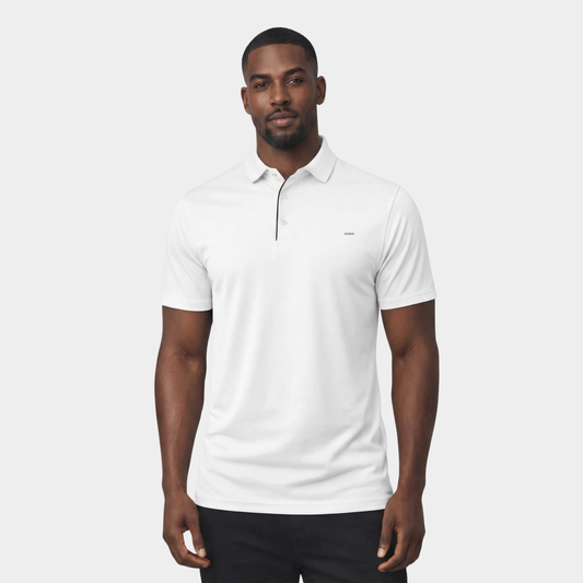 White Polo Collared T-shirt