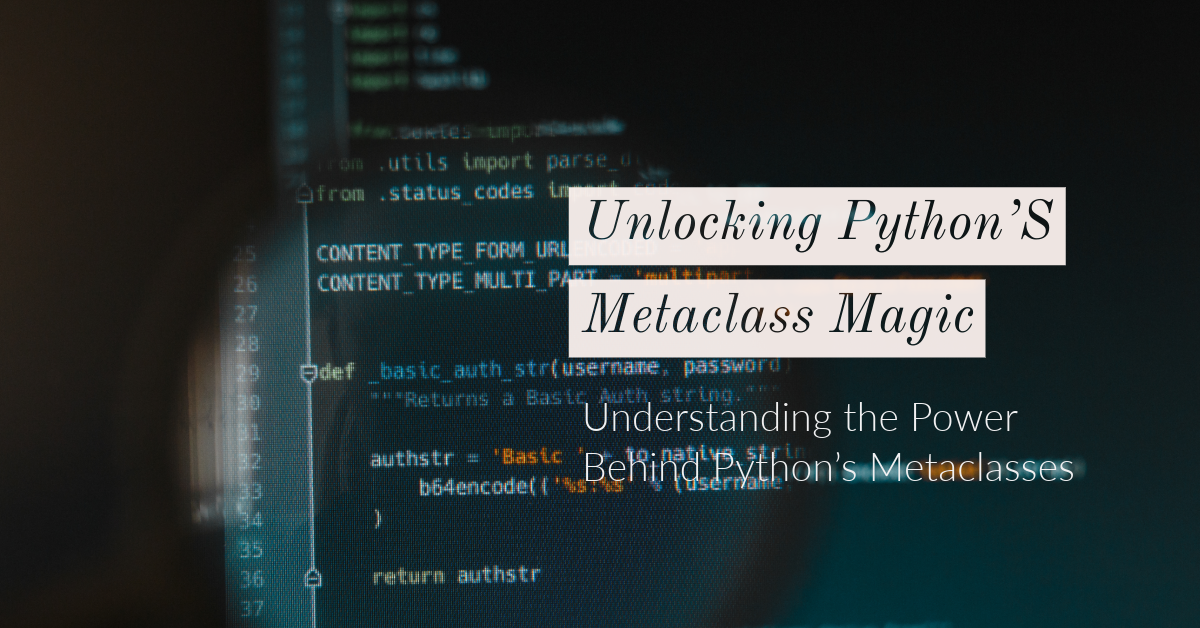 Python metaclasses