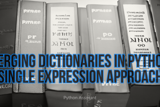 Merging dictionaries in Python